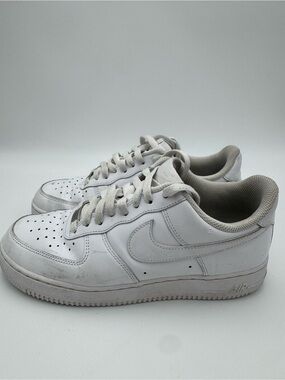 Nike White Low-Top Leather Sneakers